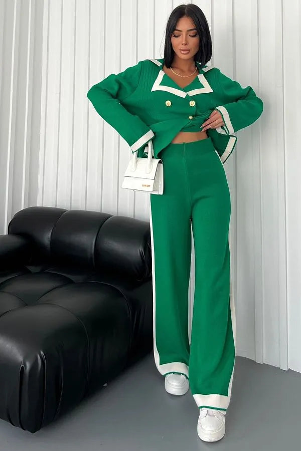 Ensemble Chic Ozlem en Maille Douce (2 Pièces)