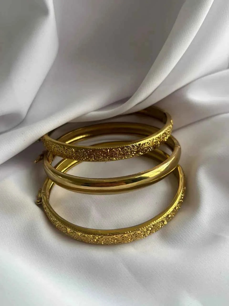 Lot de 3 Bracelets Dorés