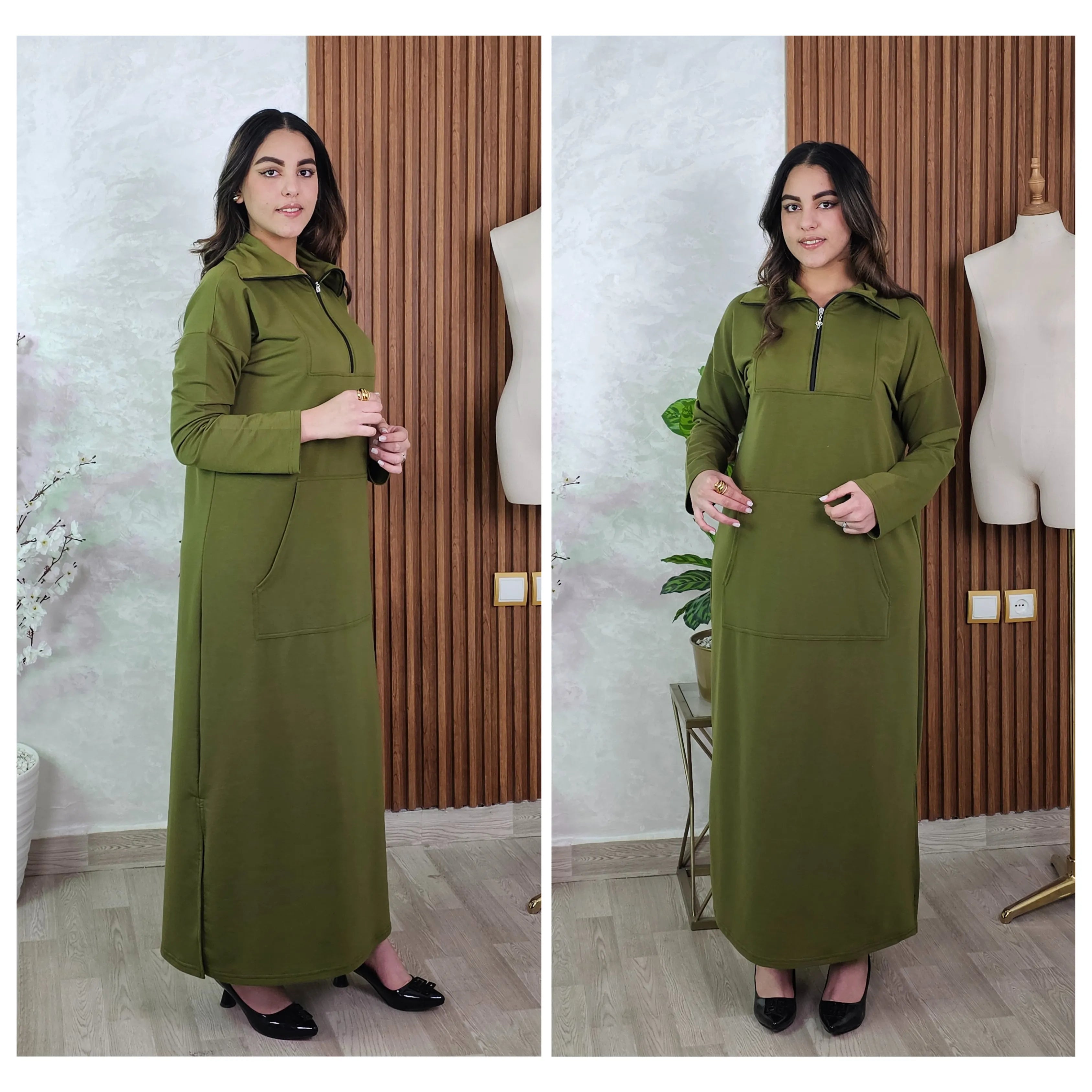 كسوة أنيقة بسنسلة وجيب - عملية ومريحة لكل يوم