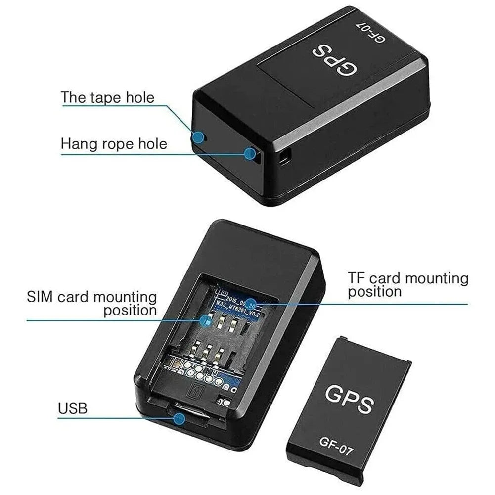 Mini Traceur GPS GF-07 Magnétique – Localisateur &amp; Écoute Audio en Temps Réel