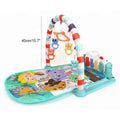 Tapis d'Éveil Musical 4-en-1 avec Piano Kick &amp; Play pour Bébé