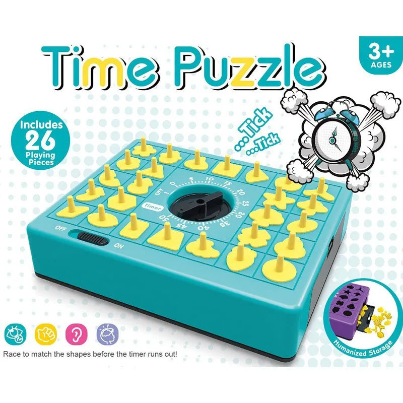 Jeu de Société & Casse-Tête Chronométré "Time Puzzle" (26 Pièces)