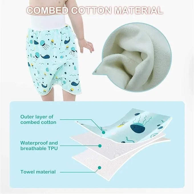 Jupe d'Apprentissage Étanche Anti-Fuites pour Bébé – Protection Nocturne &amp; Confort