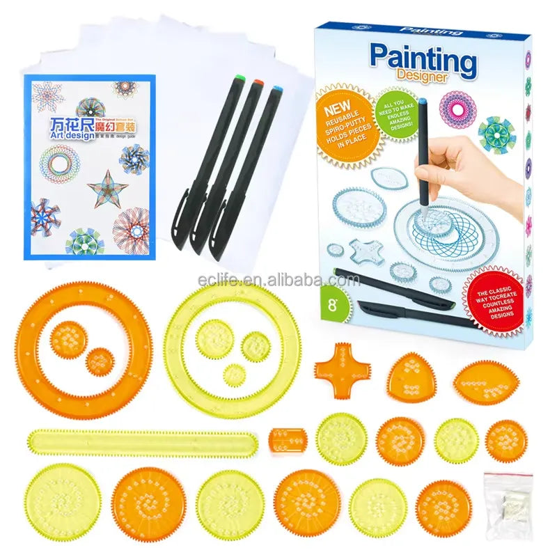 Kit de Dessin Spirographe Créatif – "Painting Designer"