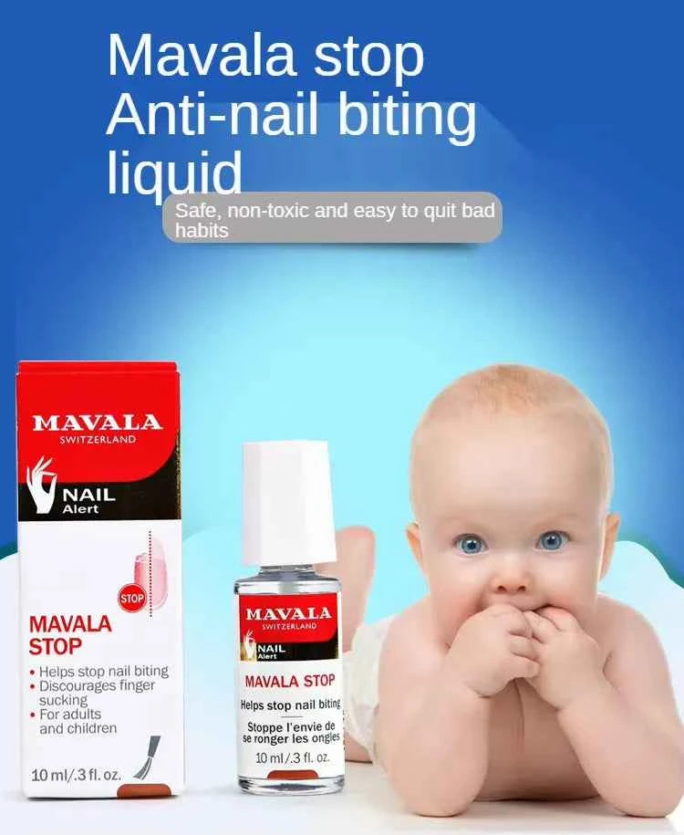 MAVALA STOP – Vernis Amer Anti-Rongement des Ongles & Sucement du Pouce (10 ml)