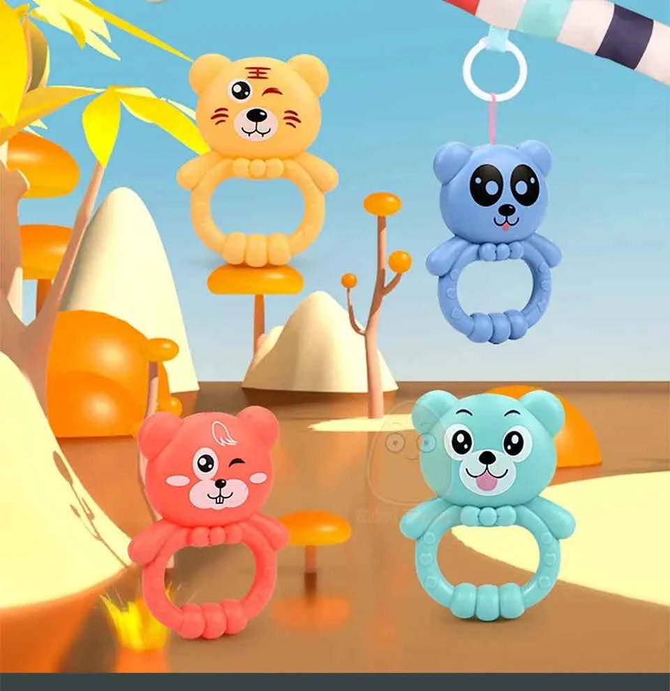 Tapis d'Éveil Musical 4-en-1 avec Piano Kick &amp; Play pour Bébé