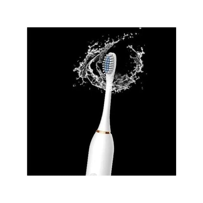 Brosse à Dents Électrique Sonique Rechargeable USB – 6 Modes &amp; 3 Têtes