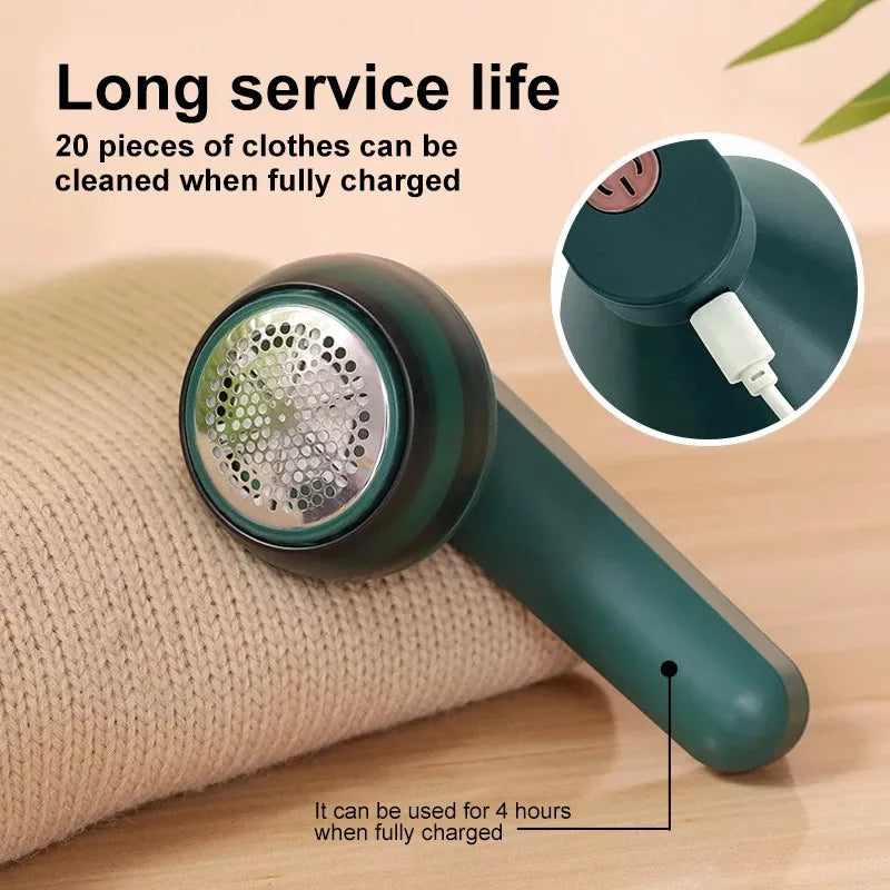 Rasoir Anti-Bouloche Électrique Rechargeable USB – Rénovateur de Textiles &amp; Vêtements