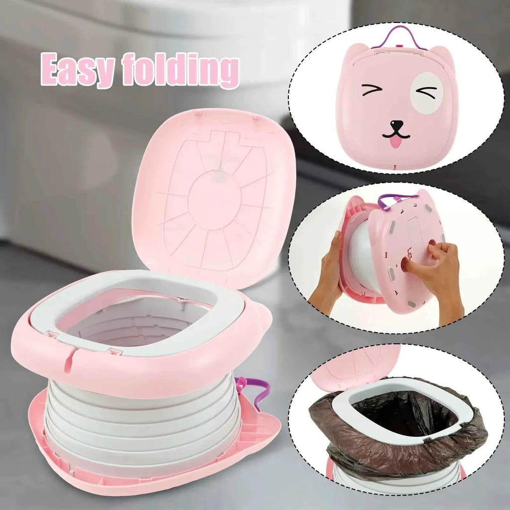 Pot Pliable & Portable pour Enfant – Design Animal Rigolo (Maison & Voyage)