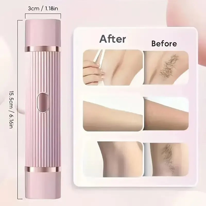 Rasoir Électrique & Tondeuse Bikini 2-en-1 pour Femme – Rechargeable USB