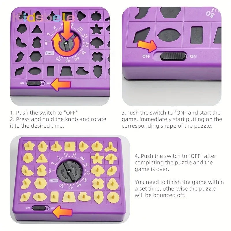 Jeu de Société & Casse-Tête Chronométré "Time Puzzle" (26 Pièces)