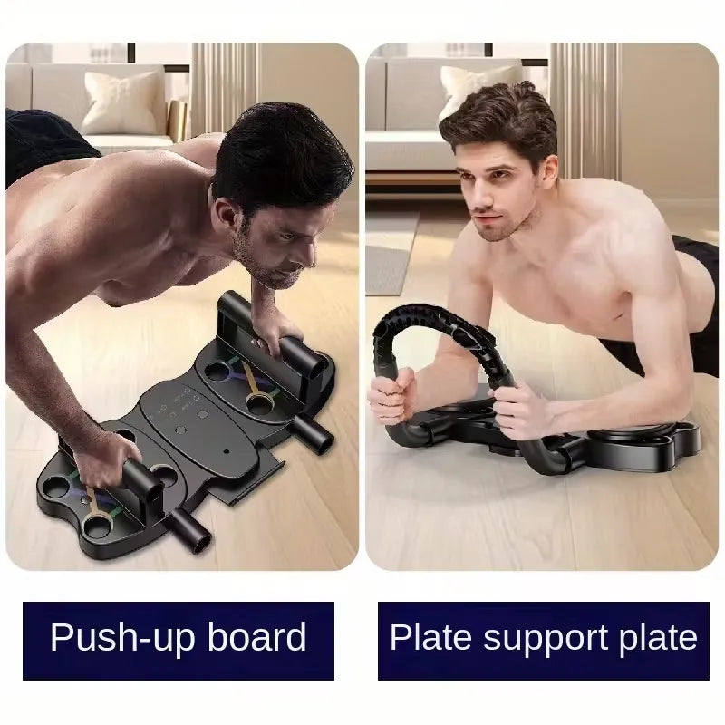 Roue Abdominale 3-en-1 à Retour Automatique &amp; Support Coude (AB Roller)