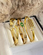 Trio de Bracelets en Acier Inoxydable