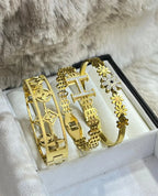 Trio de Bracelets en Acier Inoxydable
