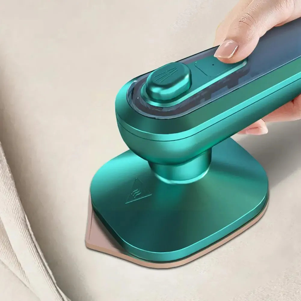 Mini Fer à Repasser Portable à Vapeur 2-en-1 – Semelle en Titane &amp; Température 150°C