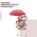 Chaise de Plage Pliante pour Enfants avec Parasol Amovible