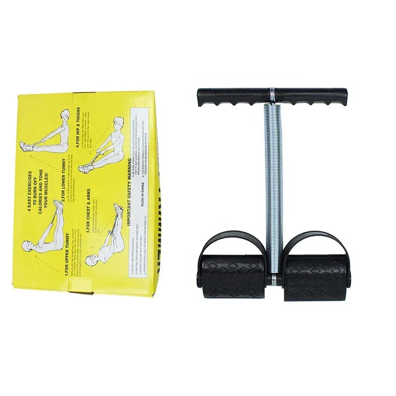 Appareil de Fitness Tummy Trimmer à Ressort en Acier – Rameur Extenseur Multi-Fonction