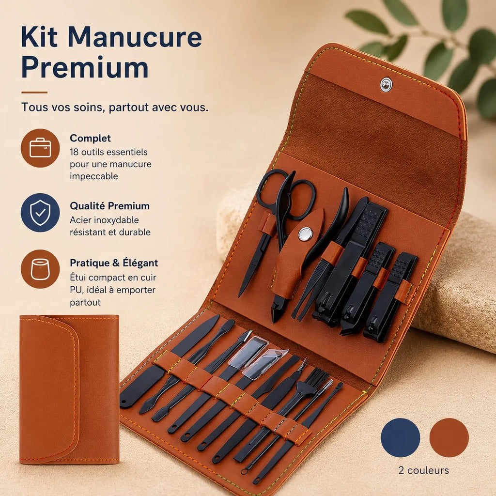 Pack Manucure &amp; Pédicure Spa 3-en-1 – Lampe Séchoir Ongles UV/LED 2-en-1 + Râpe Pieds Électrique avec Aspiration + Kit Manucure 16 Pièces