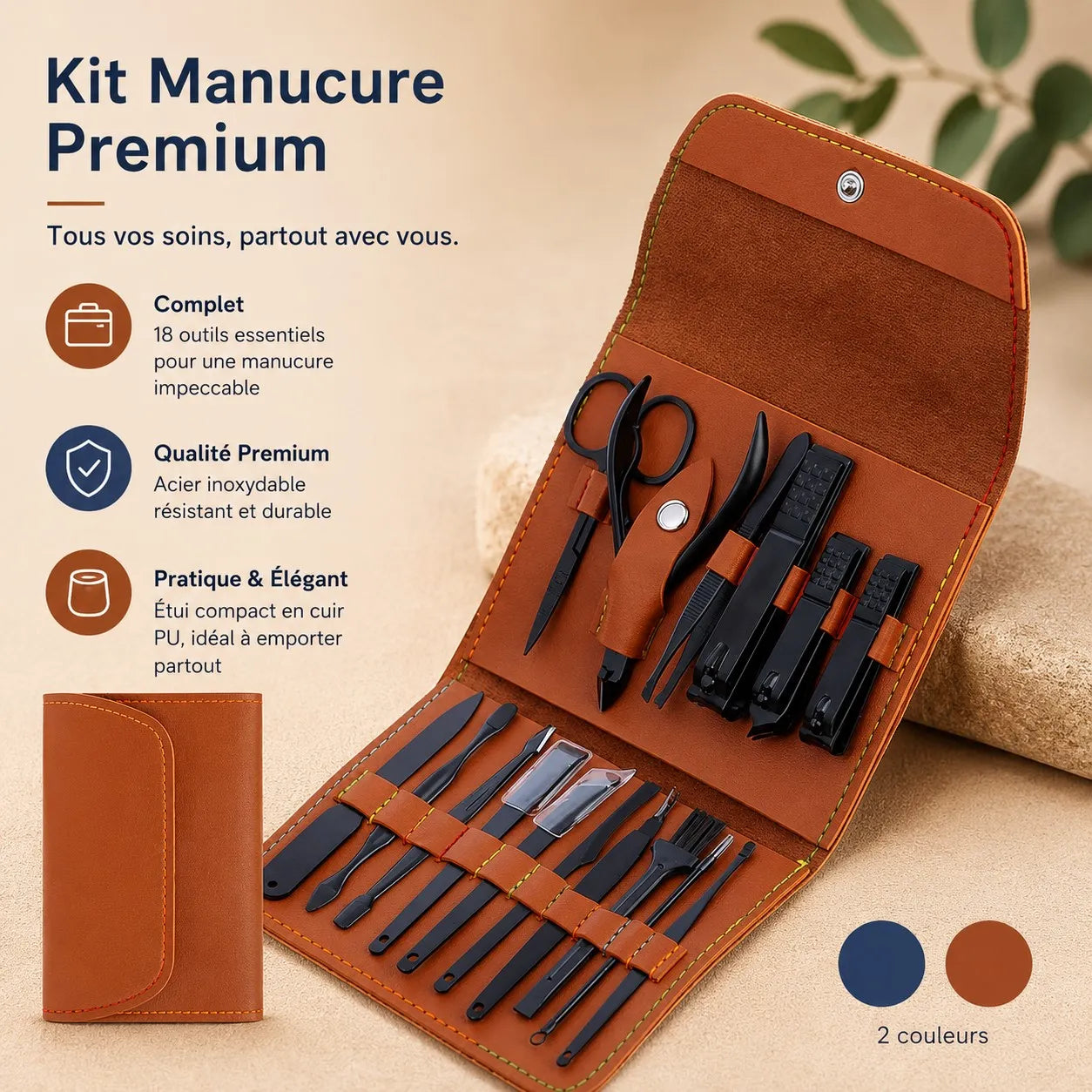 Pack Manucure &amp; Pédicure Spa 3-en-1 – Lampe Séchoir Ongles UV/LED 2-en-1 + Râpe Pieds Électrique avec Aspiration + Kit Manucure 16 Pièces