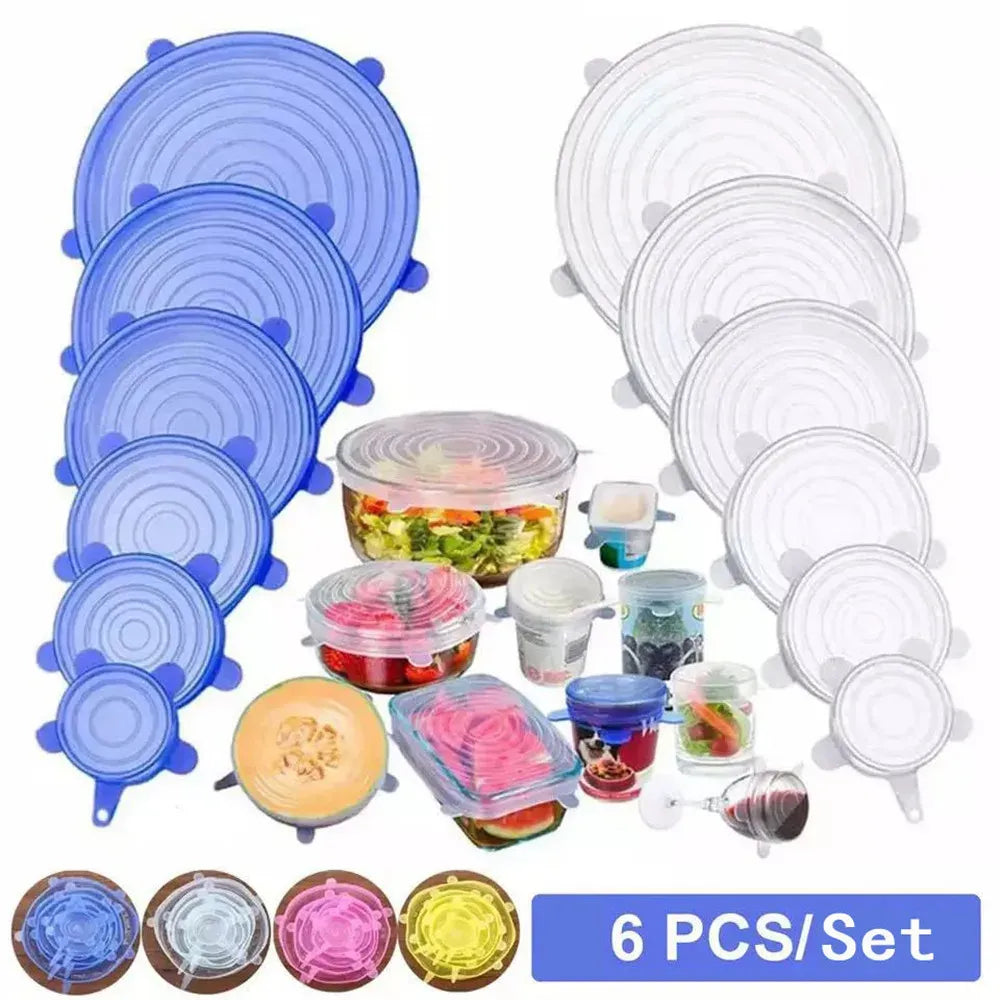 Pack Cuisine Intelligent 3-en-1 – Presse-Agrumes Électrique Portable USB + Mini Hachoir Électrique 45W + Set de 6 Couvercles en Silicone Extensibles