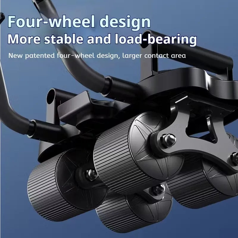 Roue Abdominale 3-en-1 à Retour Automatique &amp; Support Coude (AB Roller)