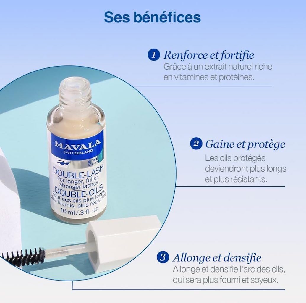 Mavala Double-Cils – Soin Nutritif Fortifiant pour Cils & Sourcils (10 ml)