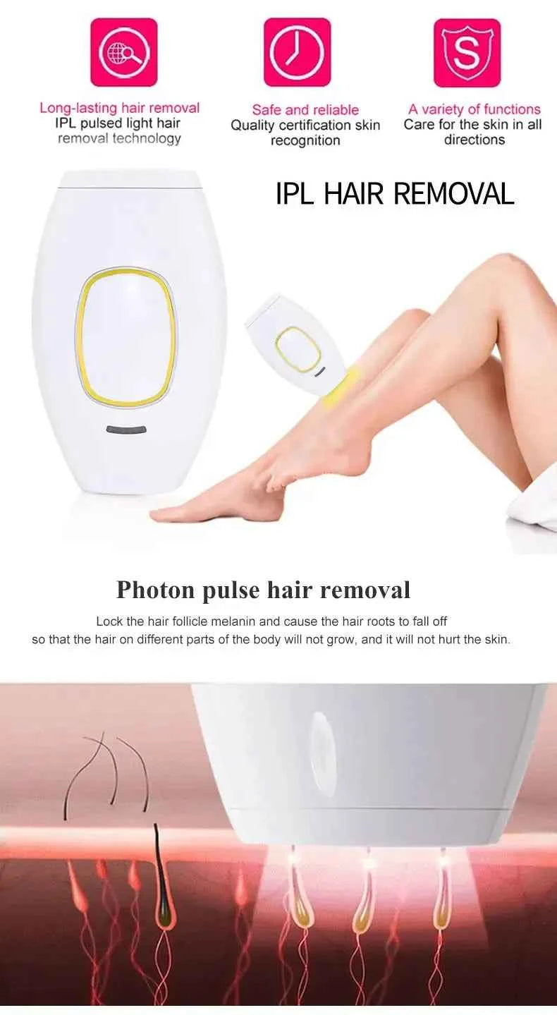 Appareil d'Épilation Définitive IPL à Lumière Pulsée (990 000 Flashs)