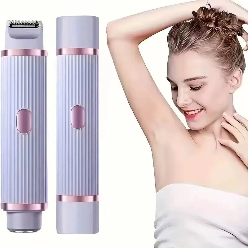 Rasoir Électrique & Tondeuse Bikini 2-en-1 pour Femme – Rechargeable USB