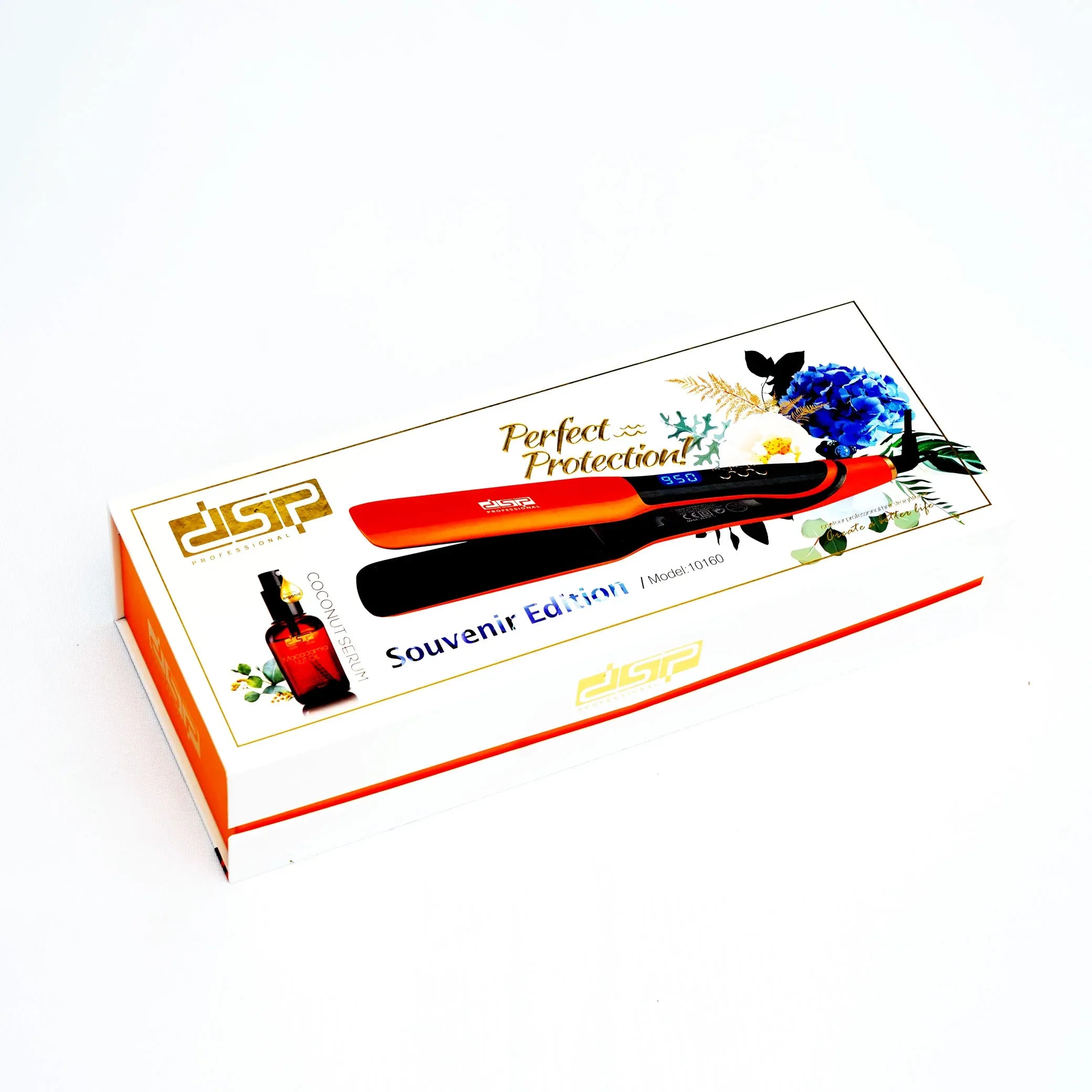 Pack Soin &amp; Sublimation Capillaire 3-en-1 – Coffret Brunka Nielle (Shampoing, Masque &amp; Sérum au Romarin et Menthe) + Lisseur Professionnel DSP + Spray Retouche Racines Rose Berry (75 ml)