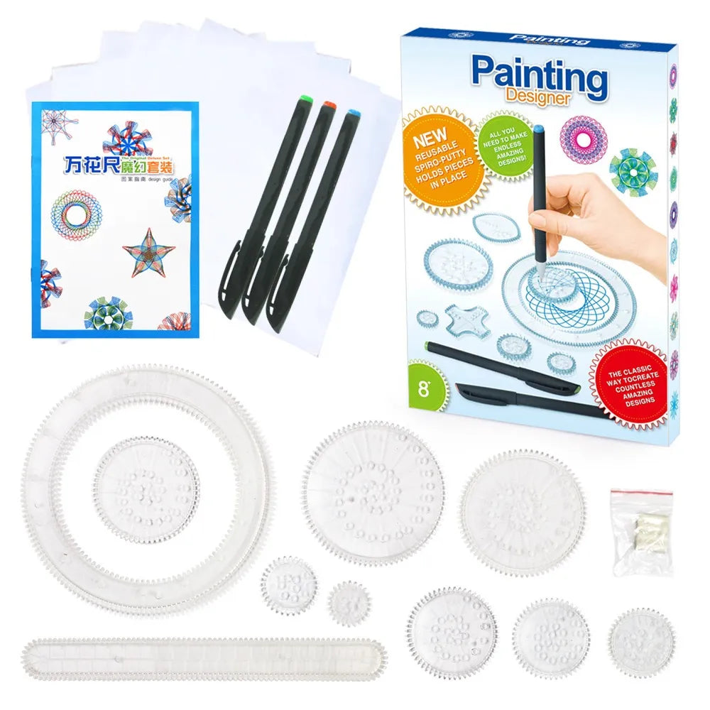 Kit de Dessin Spirographe Créatif – "Painting Designer"