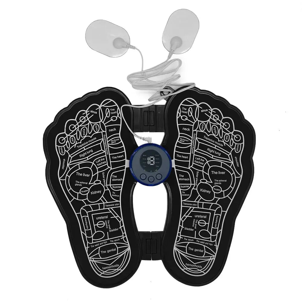 Tapis de Massage Électrique Intelligent pour Pieds EMS (avec Télécommande)