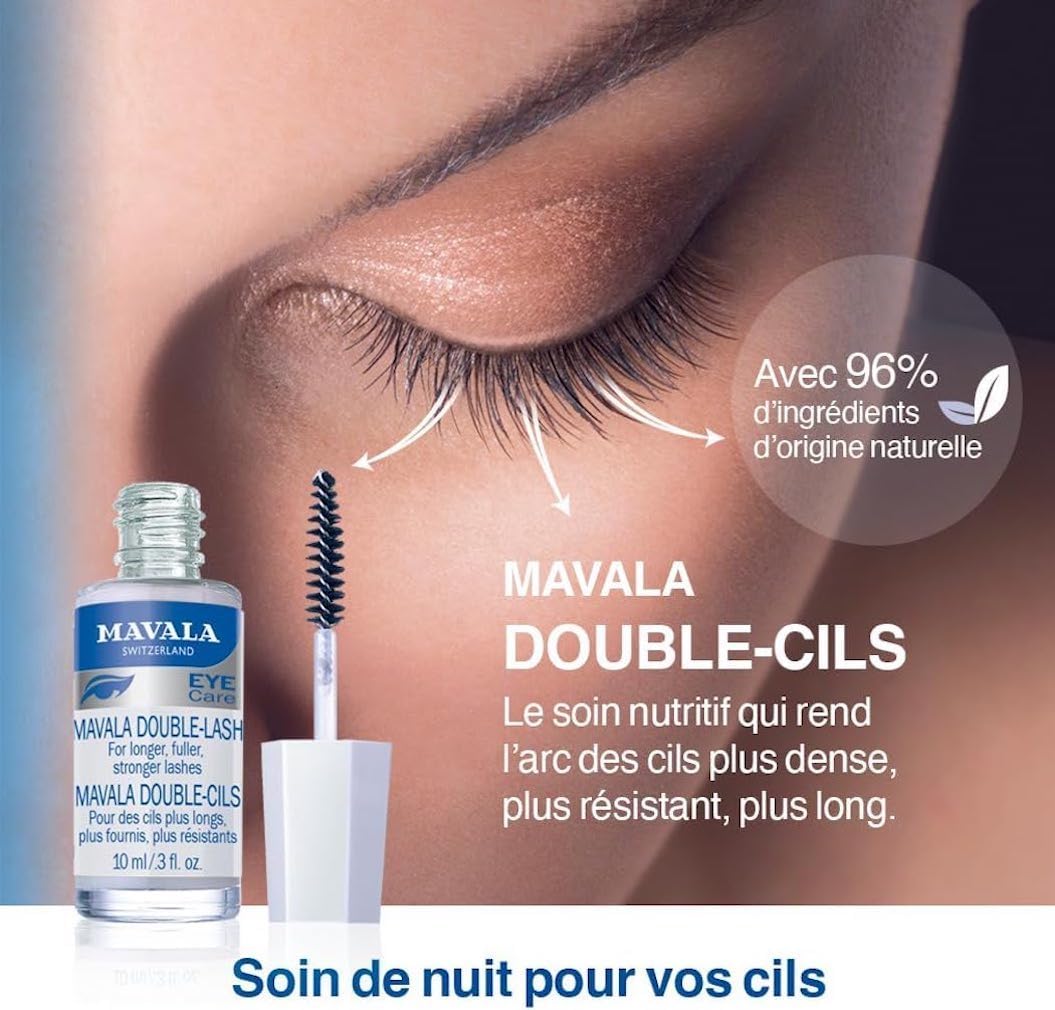 Mavala Double-Cils – Soin Nutritif Fortifiant pour Cils & Sourcils (10 ml)