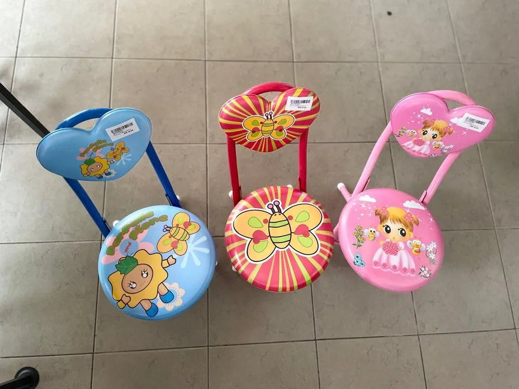 Chaise Pliante Enfant Colorée avec Dossier Motif Dessin Animé (2 à 6 ans)